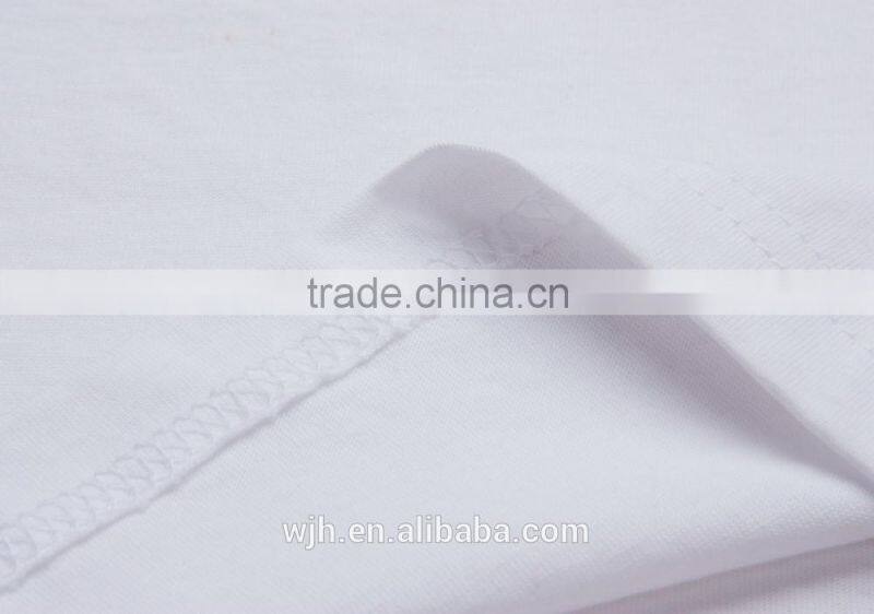 Men 100% Plain White Organic Cotton T-Shirt