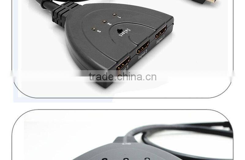 Vision 1.5FT 1080p 3D 3x1 pigtail HDMI switch