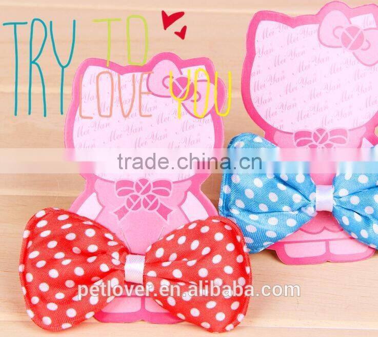 2016 new pet product pet ribbon bow