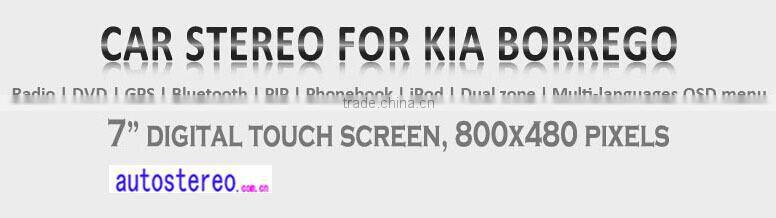 Car GPS Navigation Car DVD Player Multimedia Car mp3 player with GPS forKIA MOHAVE BORREGO