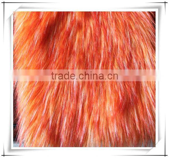 high quality long pile animal faux fur/artificial faux fur fabric