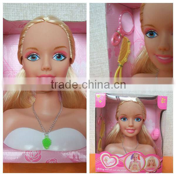 fashion doll diy hair half body big head black doll WW3608213