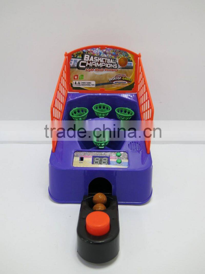YX2804826 Kids mini light and musical electronic table basketball game