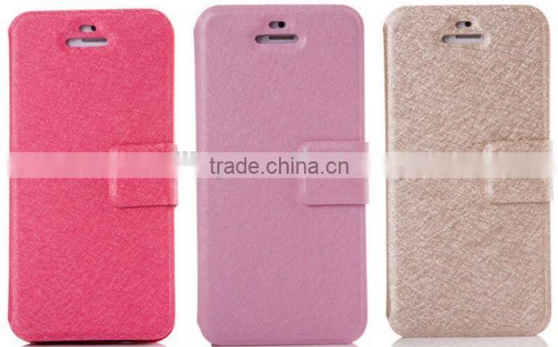 Plant Pattern Wallet Leather Case For iPhone 5 5S, Small Order Accept!!!