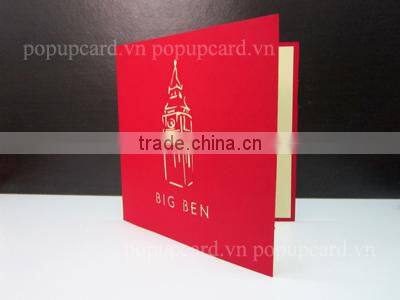 Angle( and star ) Merry Christmas Greeting 3d pop up card