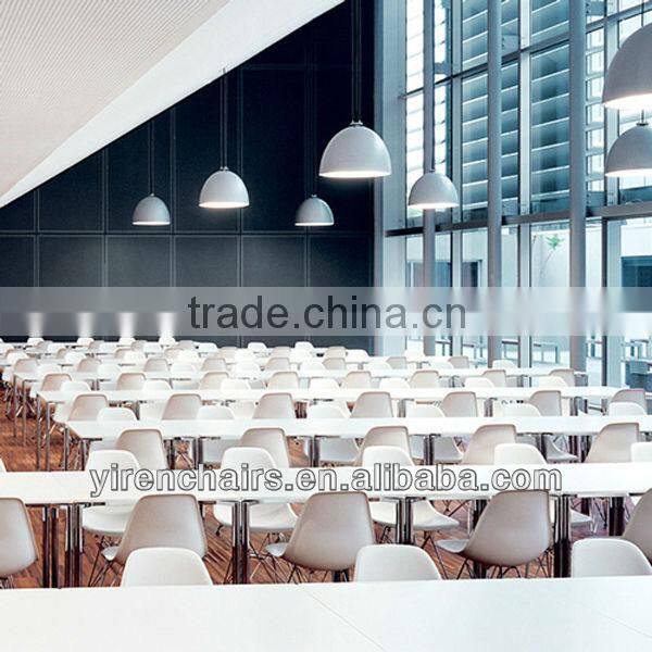 Dining room furniture plastic seat with metal legs dining chair cheap price