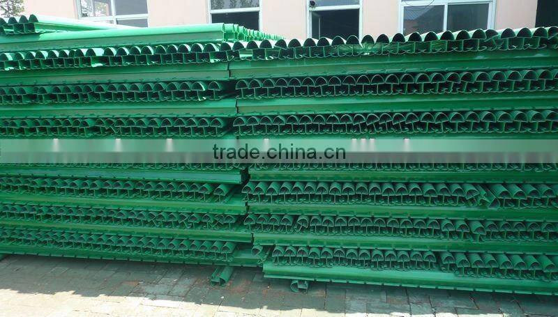 Peach post for fence