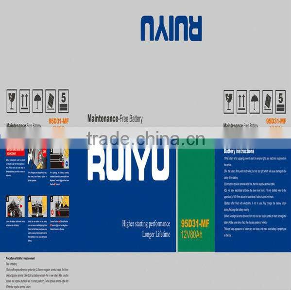 shandong tengzhou Lead acid car starting battery