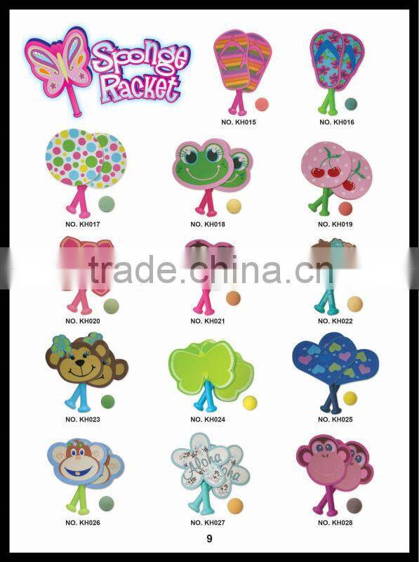 Sponge racket purple flower growing sponge toys