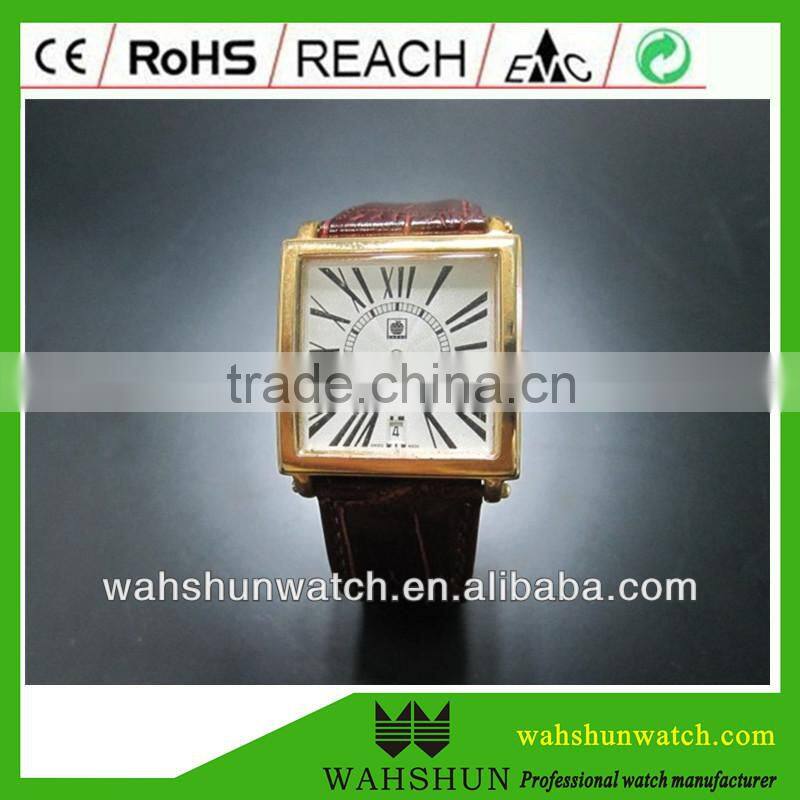 square New arrival gold metal ladies watch alloy band bracelets watch for ladies