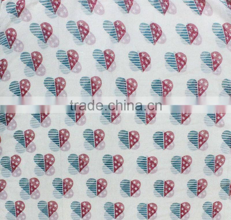 American flag printed heart design head scarf custom