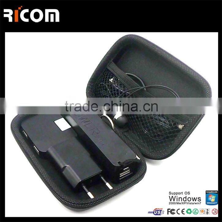 Cheapest Power Bank travel set,promotional gift items,small gift bags--KPB105C--Shenzhen Ricom