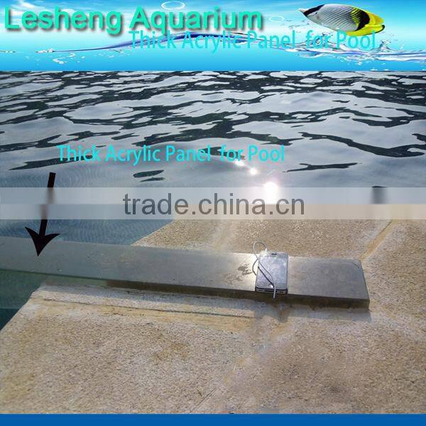 Unbreakable factory wholesale acrylic panels for swimming pool
