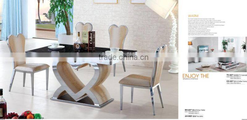 Newest Design Restaurant Chair Wholesale Hotel Dining Chair Stainless Steel Chair