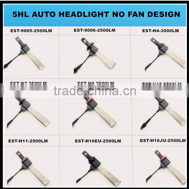 high quality 5th generation h11w car led headlight