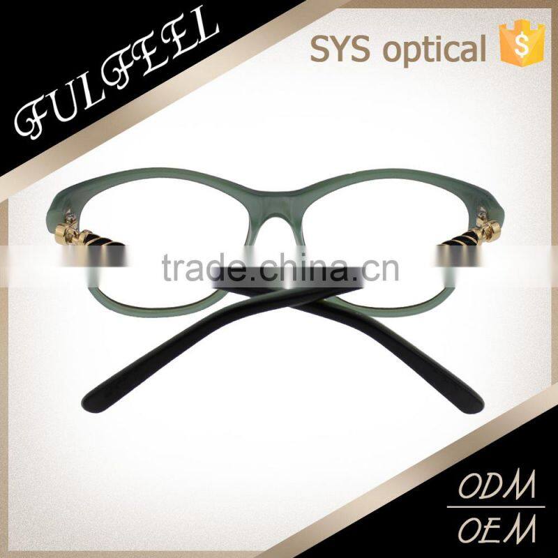 Top Quality Low Price Oval Shape Acetate Eyeglass Optical Frame For Ladies