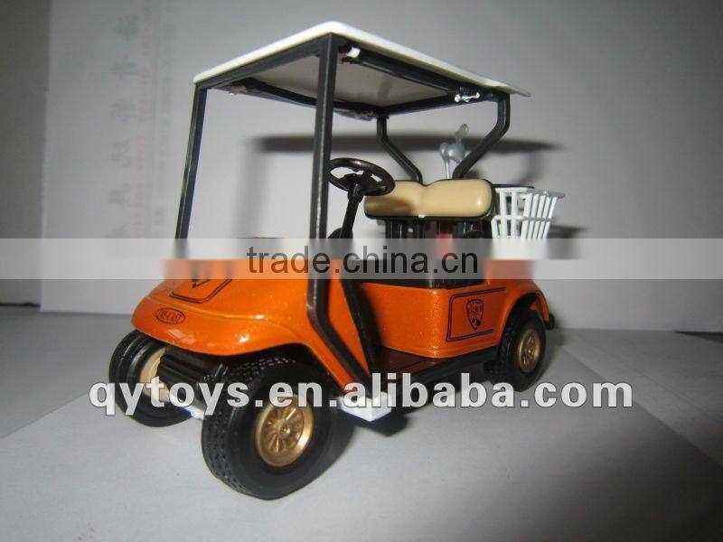 6 Color Aolly return-power Golf Car Model Toy Die cast Model