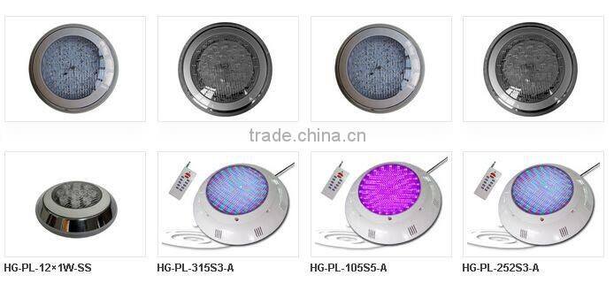 IP68 Surface Mounted LED Swimming Pool Light / RGB synchronized led pool lighting