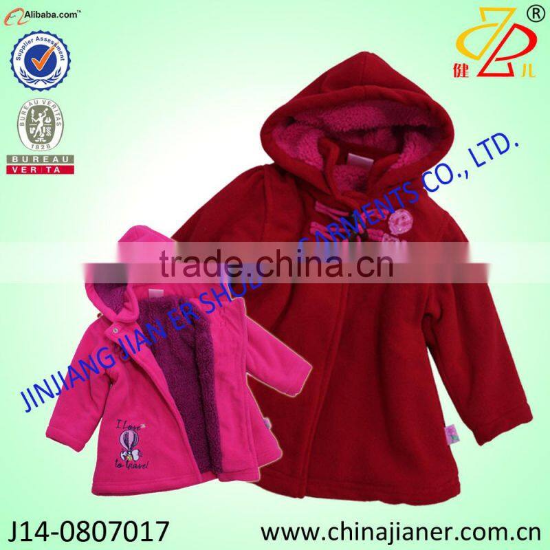 new arrival coral fleece fabric comfortable baby coat cheap baby clothes
