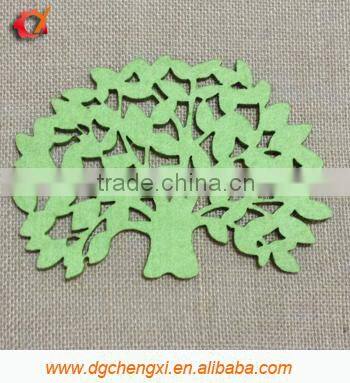 2014 felt insulated plate mat with banyan shape for household table decoration