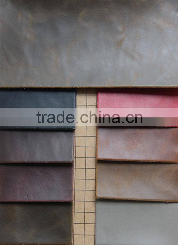 Popular gents shoes PU leather for men shoes usage with coated and cotton backing,good hand feeling