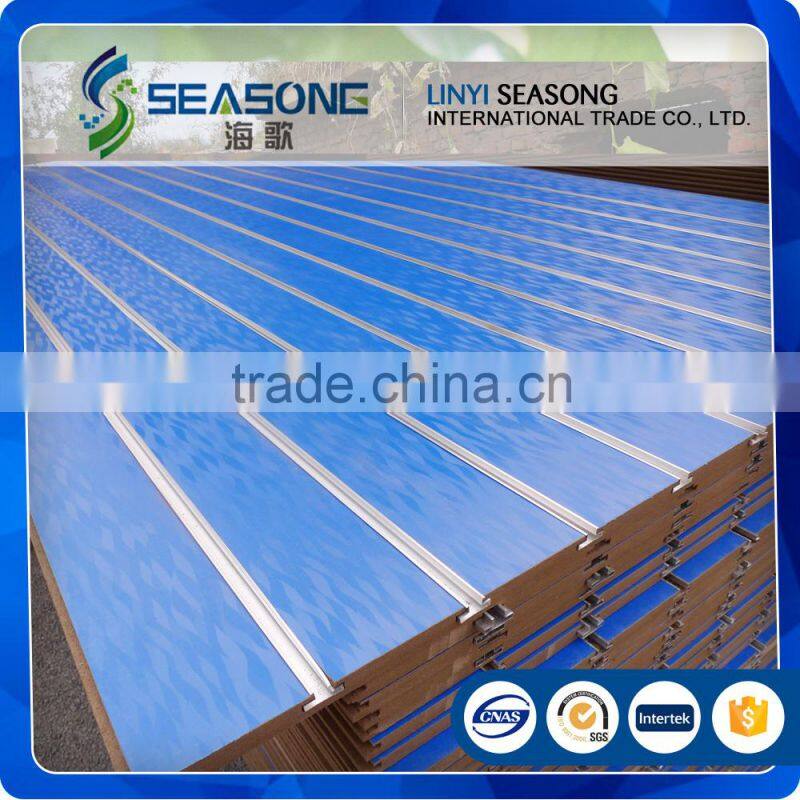 high quality export standard melamine slatwall MDF