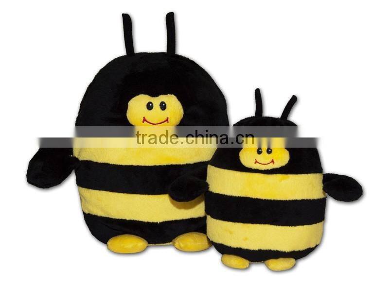 Bee plush stuffed toys striped yellow stuffed animal toy Warm Buddy bees