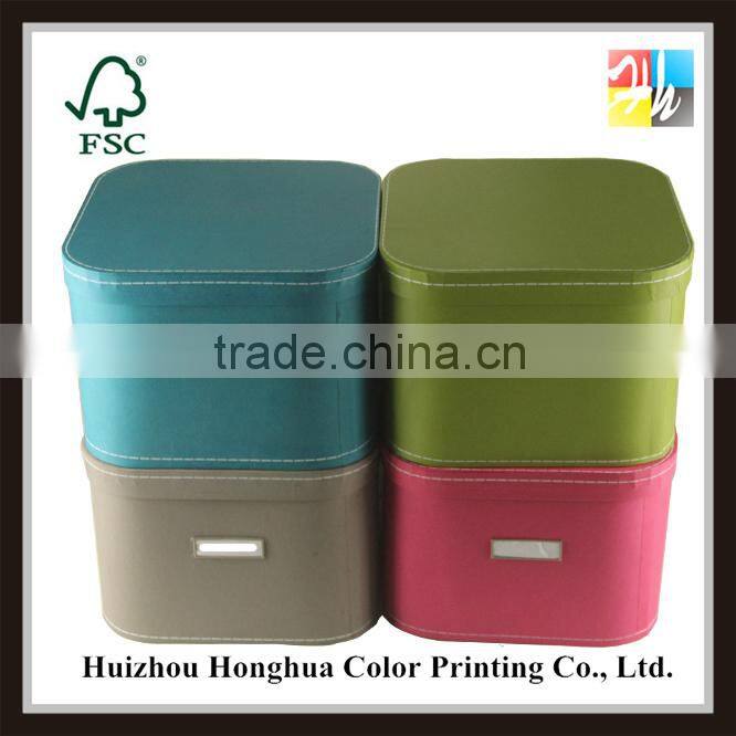 Korean style supplier of packing paper box storage box with lid