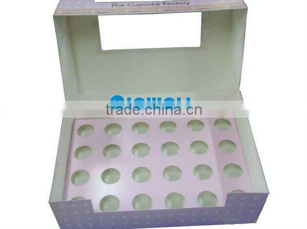 white rigid cardboard paper tube display box with hook/ hole holder