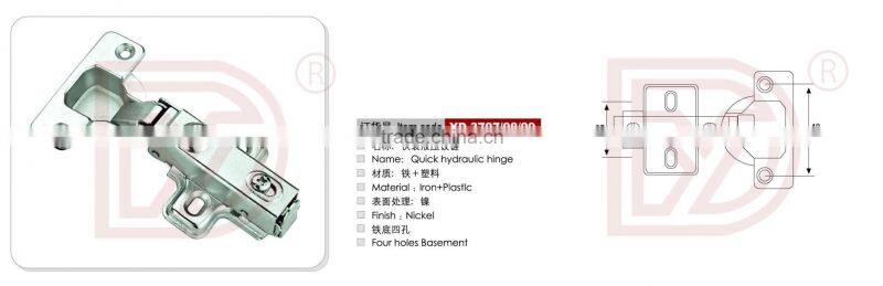 Small hydraulic cabinet hinge/furniture hinge