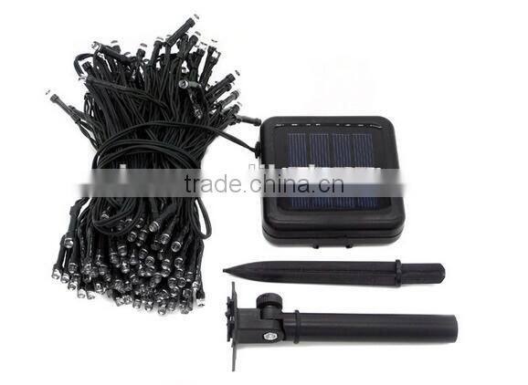 series string xmas decoration light with solar panel for supermarket 10meter 20meter 100meter