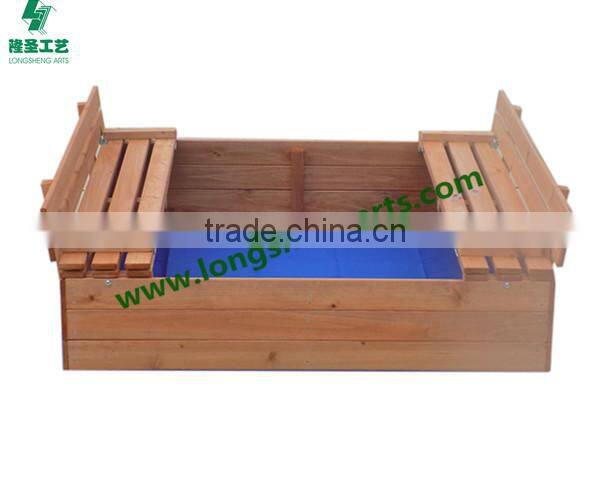 Hexagon wooden sandbox