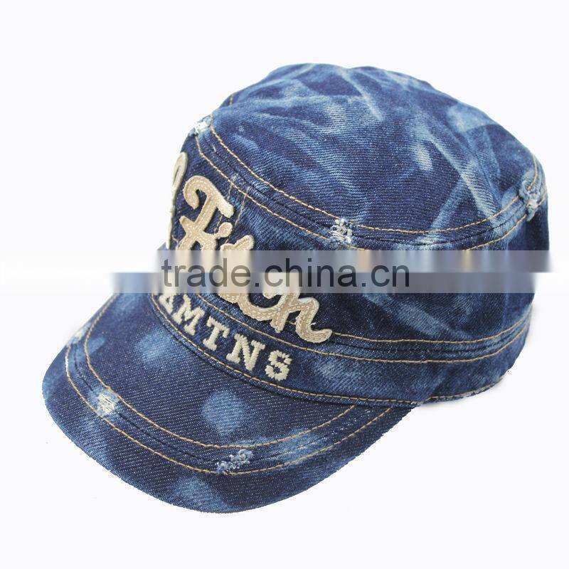 Fashion Jean Fabric Army Cap