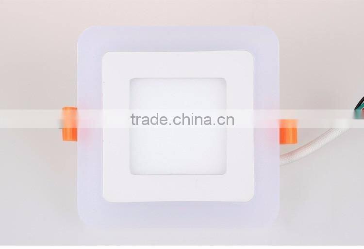 New Design 3 Modes Round Square recessed led Panel Down Light 16W