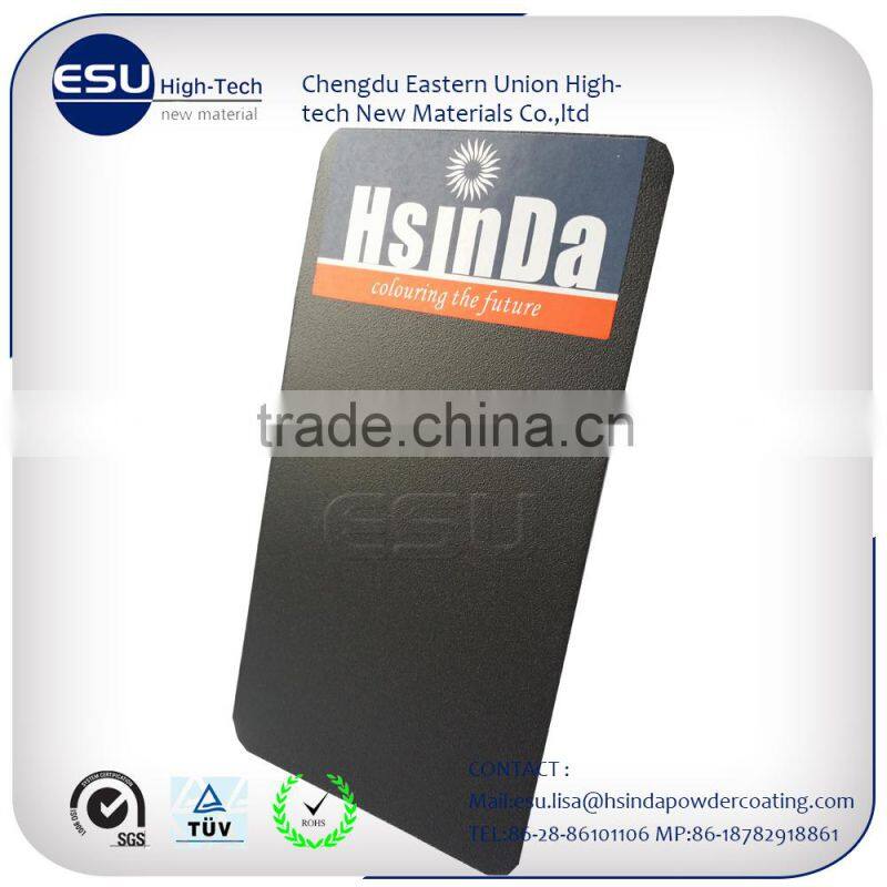 Electrostatic powder coating matte finish spray