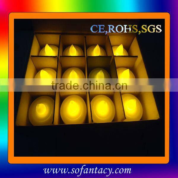 yellow led candle for festival decoration