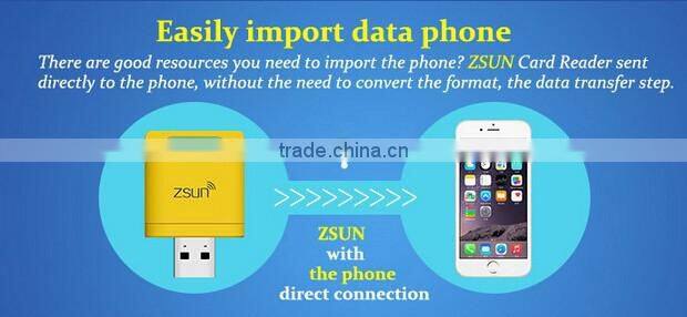 Zsun Wireless Wifi Card Reader Extended Phone Memory U Disk Mobile Storage USB Flash Drive For Android/IOS/Windows Phone
