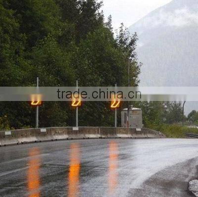 solar power led chevrons sign