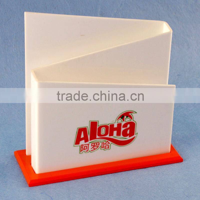 Clear A4 size desktop acrylic brochure holder double