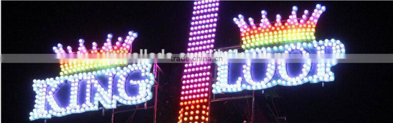 amusement rides led pixel light dc24v 60MM RGB Flatcap