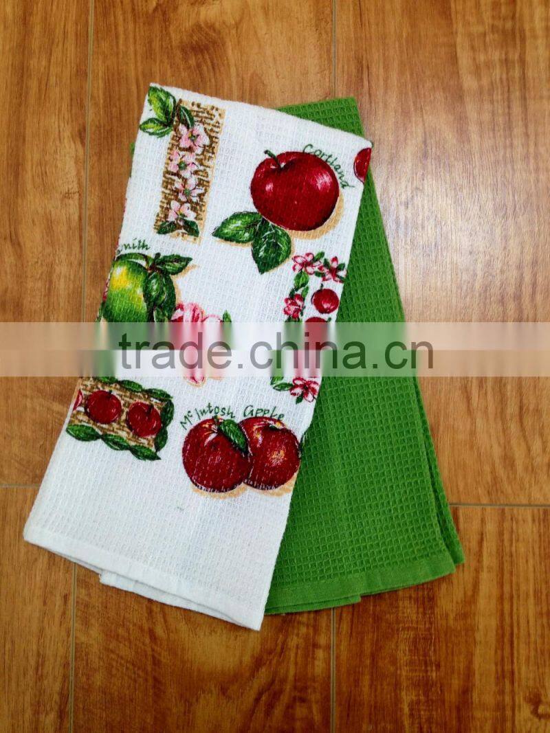 Furit design printing yarn dye tea towel dish towel kitchen towel