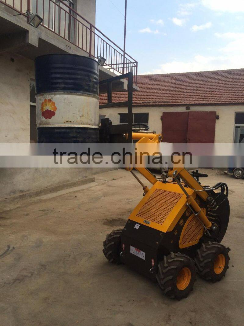 mini skid steer pallet fork/loader with pallet fork/New Condition 380kg Pallet Fork for Mini Skid Steer Loader