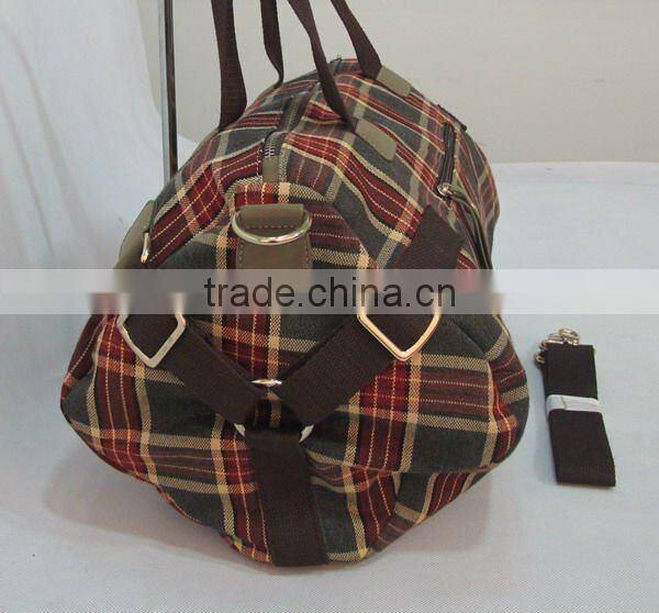 2012 newest tweed handbag cylinder shape bag