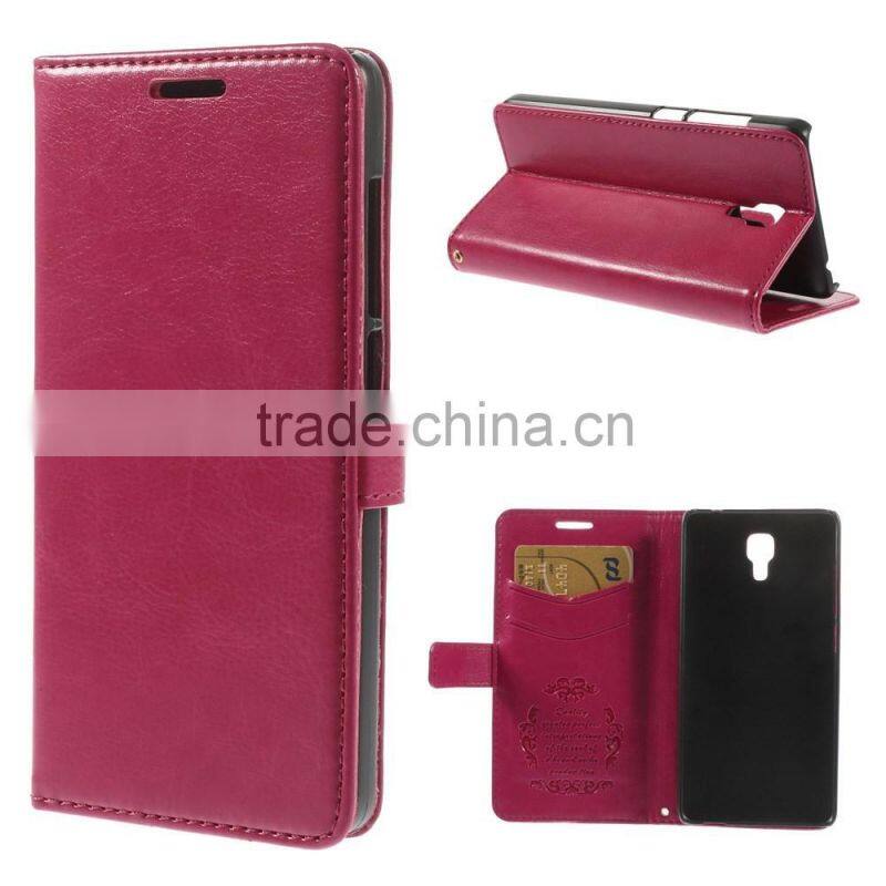 Crazy Horse Stand Leather Cover for Xiaomi 4 MI4,leather case for xiaomi 4 MI4,Xiaomi 4 MI4 leather case