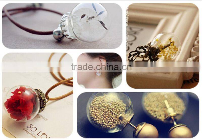 Trendy Ball Double Side Pearl Stud Earrings Glass Beads Elegant Sunflower Statement Earrings Summer Style Fashion Jewelry