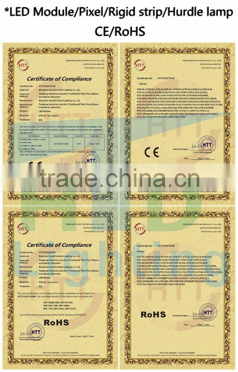 Hot sale DC12V 9led 35mm waterproof smart pixel rgb led module