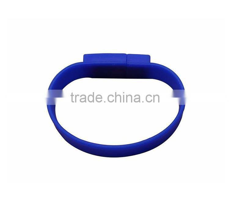 Promotional Cheap Price Bulk Silicone Business Card Flash Drive Bracelet free Sample