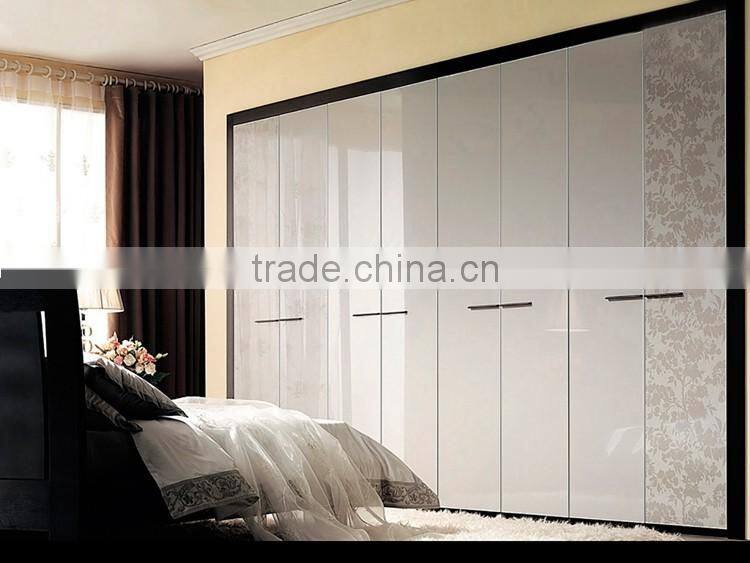 Chinese Furniture Living Room Double Color Open Wardrobe Design