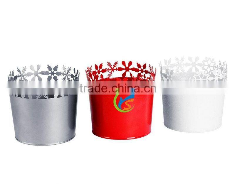 Metal Christmas decorative storage basket