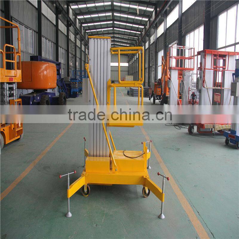 AWP 6M Telescope man lift ladder / vertical aluminum platform lift